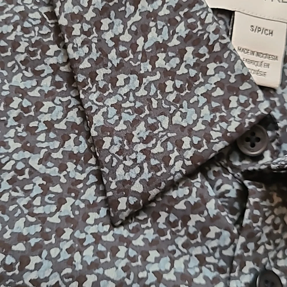 Calvin Klein stretch cotton long-sleeve dress shirt - Picture 5 of 14